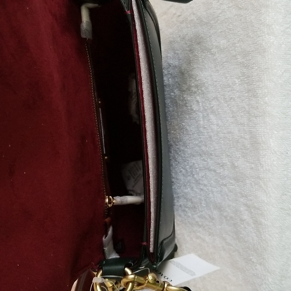 New Coach Beat Saddle Leather Shoulder Bag - Picture 11 of 13